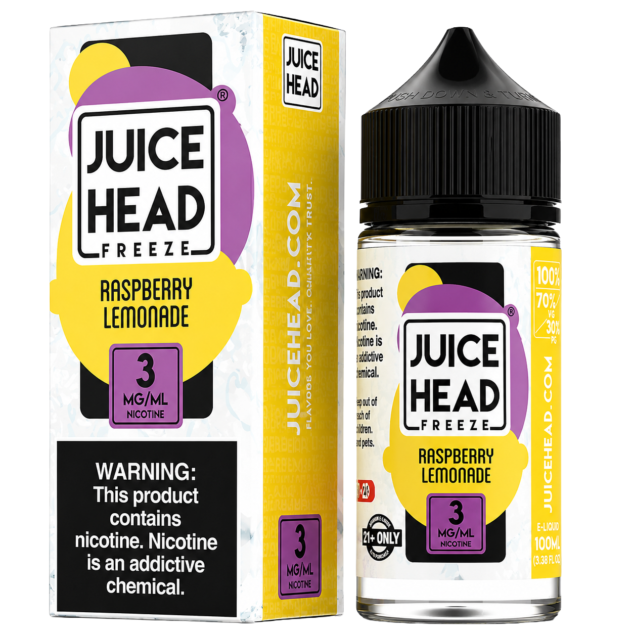JUICE HEAD EXTRA FREEZE RASPBERRY LEMONADE