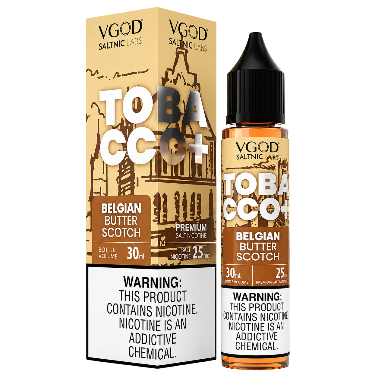 VGOD SALTNIC TOBACCO+ BELGIAN BUTTERSCOTCH