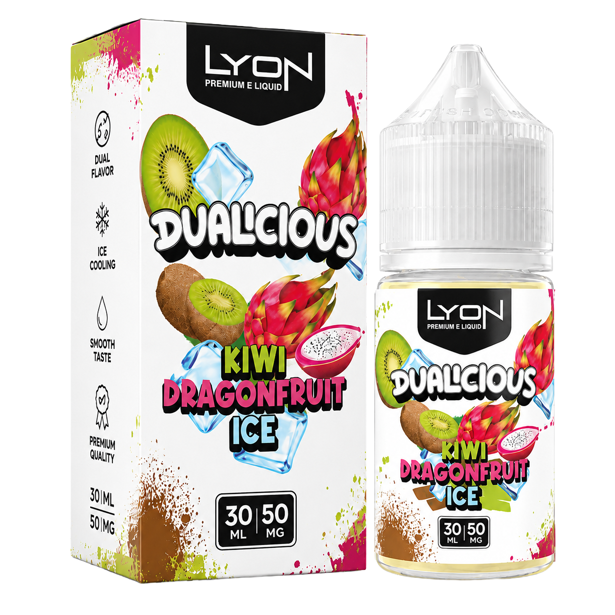 LYON DUALICIOUS KIWI DRAGONFRUIT ICE